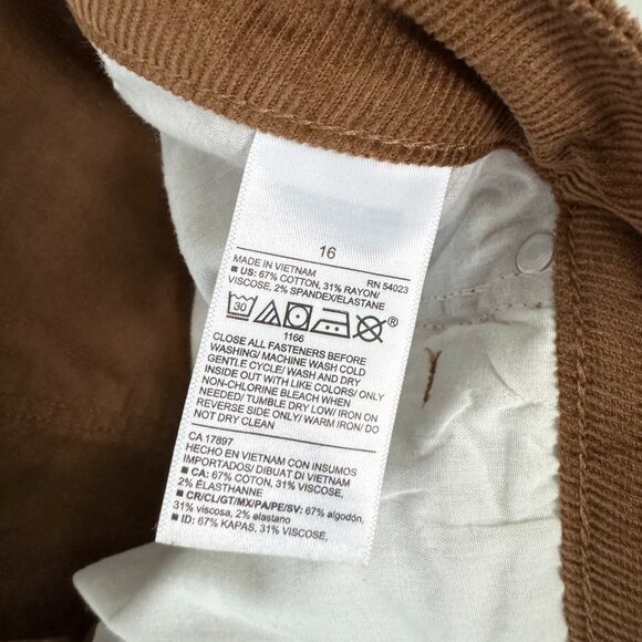 Old Navy High-Rise Brown Corduroy Skirt (16) - Picture 9 of 9